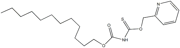 O-dodecyl O-(2-pyridinylmethyl) imidothiodicarbonate Structure