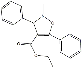 148345-10-2 ethyl 2-methyl-3,5-diphenyl-2,3-dihydro-4-isoxazolecarboxylate