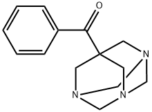phenyl(1,3,5-triazatricyclo[3.3.1.1~3,7~]dec-7-yl)methanone 结构式
