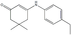 3-(4-ethylanilino)-5,5-dimethyl-2-cyclohexen-1-one Struktur