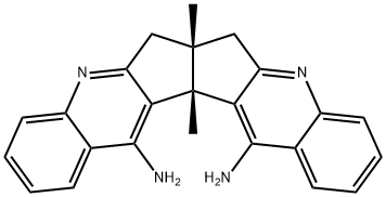 6a,13b-dimethyl-6,6a,7,13b-tetrahydroquino[2',3':5,6]pentaleno[2,1-b]quinoline-13,14-diamine Struktur