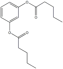 3-(pentanoyloxy)phenyl pentanoate Struktur