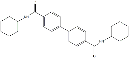 N~4~,N~4~'-dicyclohexyl[1,1'-biphenyl]-4,4'-dicarboxamide Structure
