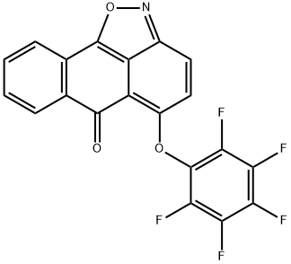 5-(2,3,4,5,6-pentafluorophenoxy)-6H-anthra[1,9-cd]isoxazol-6-one Structure