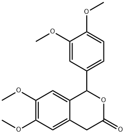 1-(3,4-dimethoxyphenyl)-6,7-dimethoxy-1,4-dihydro-3H-isochromen-3-one Structure