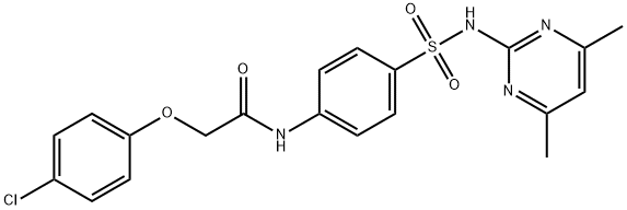 154820-80-1 2-(4-chlorophenoxy)-N-(4-{[(4,6-dimethyl-2-pyrimidinyl)amino]sulfonyl}phenyl)acetamide