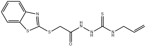 N-allyl-2-[(1,3-benzothiazol-2-ylsulfanyl)acetyl]hydrazinecarbothioamide|