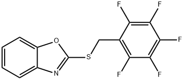 2-[(2,3,4,5,6-pentafluorobenzyl)sulfanyl]-1,3-benzoxazole Structure