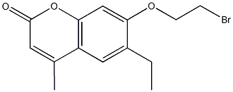 7-(2-bromoethoxy)-6-ethyl-4-methyl-2H-chromen-2-one Structure