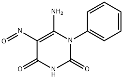 6-amino-5-nitroso-1-phenylpyrimidine-2,4(1H,3H)-dione,15886-45-0,结构式