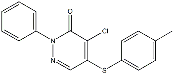 4-chloro-5-[(4-methylphenyl)sulfanyl]-2-phenyl-3(2H)-pyridazinone|