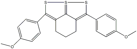 2,6-bis(4-methoxyphenyl)-4,5-dihydro-3H-8lambda~4~-[1,2]dithiolo[4,5,1-hi][1,2]benzodithiole Structure