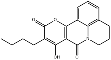 161185-36-0 10-butyl-9-hydroxy-5,6-dihydro-4H,8H,11H-pyrano[3,2-c]pyrido[3,2,1-ij]quinoline-8,11-dione