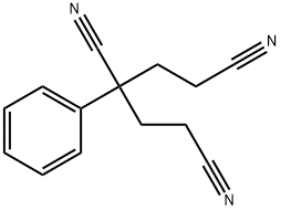 3-phenyl-1,3,5-pentanetricarbonitrile Struktur