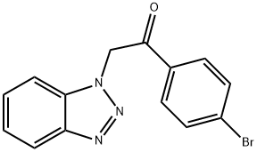 2-(1H-1,2,3-benzotriazol-1-yl)-1-(4-bromophenyl)ethanone Structure