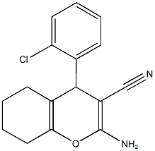 2-amino-4-(2-chlorophenyl)-5,6,7,8-tetrahydro-4H-chromene-3-carbonitrile,164026-54-4,结构式