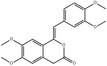 1-(3,4-dimethoxybenzylidene)-6,7-dimethoxy-1,4-dihydro-3H-isochromen-3-one Structure
