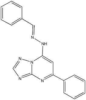 benzaldehyde (5-phenyl[1,2,4]triazolo[1,5-a]pyrimidin-7-yl)hydrazone Structure