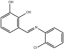 3-{[(2-chlorophenyl)imino]methyl}-1,2-benzenediol,168915-08-0,结构式