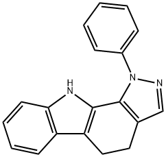 1-phenyl-1,4,5,10-tetrahydropyrazolo[3,4-a]carbazole Struktur