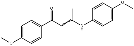 3-(4-methoxyanilino)-1-(4-methoxyphenyl)-2-buten-1-one Structure