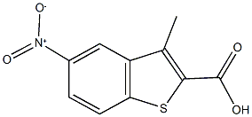 5-nitro-3-methyl-1-benzothiophene-2-carboxylic acid Structure