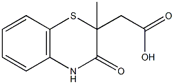 (2-methyl-3-oxo-3,4-dihydro-2H-1,4-benzothiazin-2-yl)acetic acid Structure
