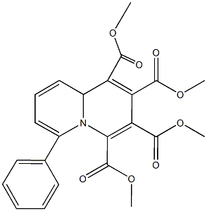 tetramethyl 6-phenyl-9aH-quinolizine-1,2,3,4-tetracarboxylate Struktur