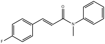 3-(4-fluorophenyl)-N-methyl-N-phenylacrylamide Structure