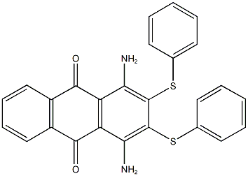 1,4-diamino-2,3-bis(phenylthio)anthra-9,10-quinone Structure
