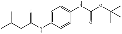 tert-butyl 4-[(3-methylbutanoyl)amino]phenylcarbamate Structure