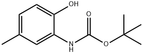 tert-butyl 2-hydroxy-5-methylphenylcarbamate 化学構造式