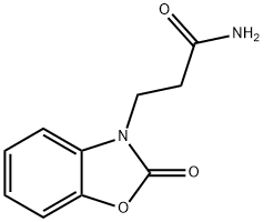 3-(2-oxo-1,3-benzoxazol-3(2H)-yl)propanamide 化学構造式