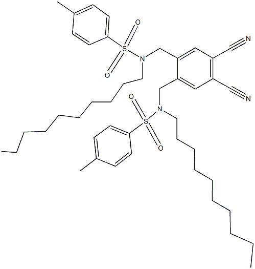 191938-66-6 N-decyl-N-[4,5-dicyano-2-({decyl[(4-methylphenyl)sulfonyl]amino}methyl)benzyl]-4-methylbenzenesulfonamide