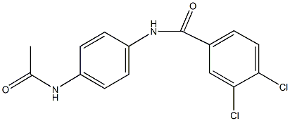 N-[4-(acetylamino)phenyl]-3,4-dichlorobenzamide Struktur