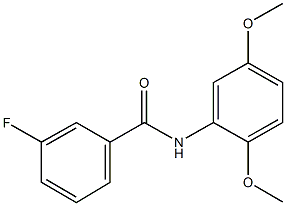 N-(2,5-dimethoxyphenyl)-3-fluorobenzamide Struktur