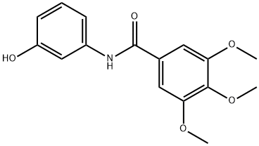 N-(3-hydroxyphenyl)-3,4,5-trimethoxybenzamide,200705-83-5,结构式