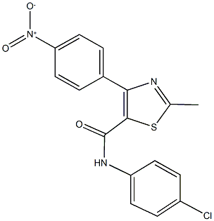 201480-13-9 N-(4-chlorophenyl)-4-{4-nitrophenyl}-2-methyl-1,3-thiazole-5-carboxamide