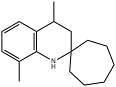 4,8-dimethyl-1,2,3,4-tetrahydrospiro[quinoline-2,1'-cycloheptane] Struktur