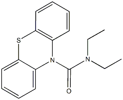 N,N-diethyl-10H-phenothiazine-10-carboxamide Struktur