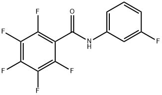 2,3,4,5,6-pentafluoro-N-(3-fluorophenyl)benzamide 化学構造式