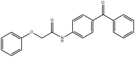 N-(4-benzoylphenyl)-2-phenoxyacetamide Struktur