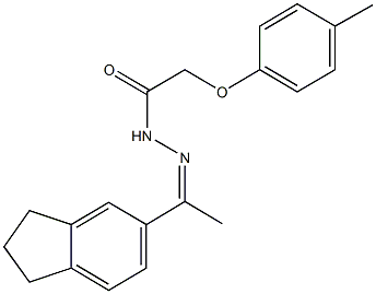 213412-20-5 N'-[1-(2,3-dihydro-1H-inden-5-yl)ethylidene]-2-(4-methylphenoxy)acetohydrazide