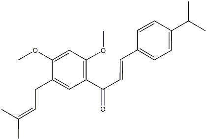 214264-18-3 1-[2,4-dimethoxy-5-(3-methyl-2-butenyl)phenyl]-3-(4-isopropylphenyl)-2-propen-1-one