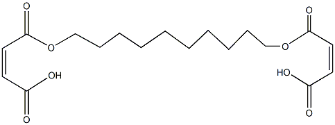 4-({10-[(3-carboxyacryloyl)oxy]decyl}oxy)-4-oxobut-2-enoic acid Structure