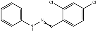 2,4-dichlorobenzaldehyde phenylhydrazone Struktur