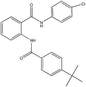 2-[(4-tert-butylbenzoyl)amino]-N-(4-chlorophenyl)benzamide Structure