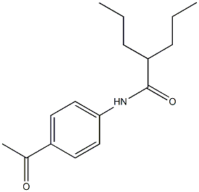 N-(4-acetylphenyl)-2-propylpentanamide Structure