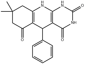 8,8-dimethyl-5-phenyl-5,8,9,10-tetrahydropyrimido[4,5-b]quinoline-2,4,6(1H,3H,7H)-trione Structure