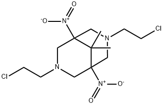3,7-bis(2-chloroethyl)-1,5-bisnitro-9,9-dimethyl-3,7-diazabicyclo[3.3.1]nonane|